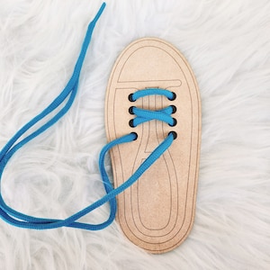 Shoe Lacing Board, Practice Tying Shoelaces, Kids Life Skills Activities, Learn How To Tie Shoes, Helpful Educational Tool, Made To Last