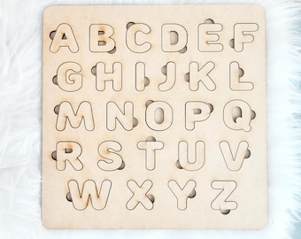 Wooden ABC Alphabet Puzzle: Classroom Learning