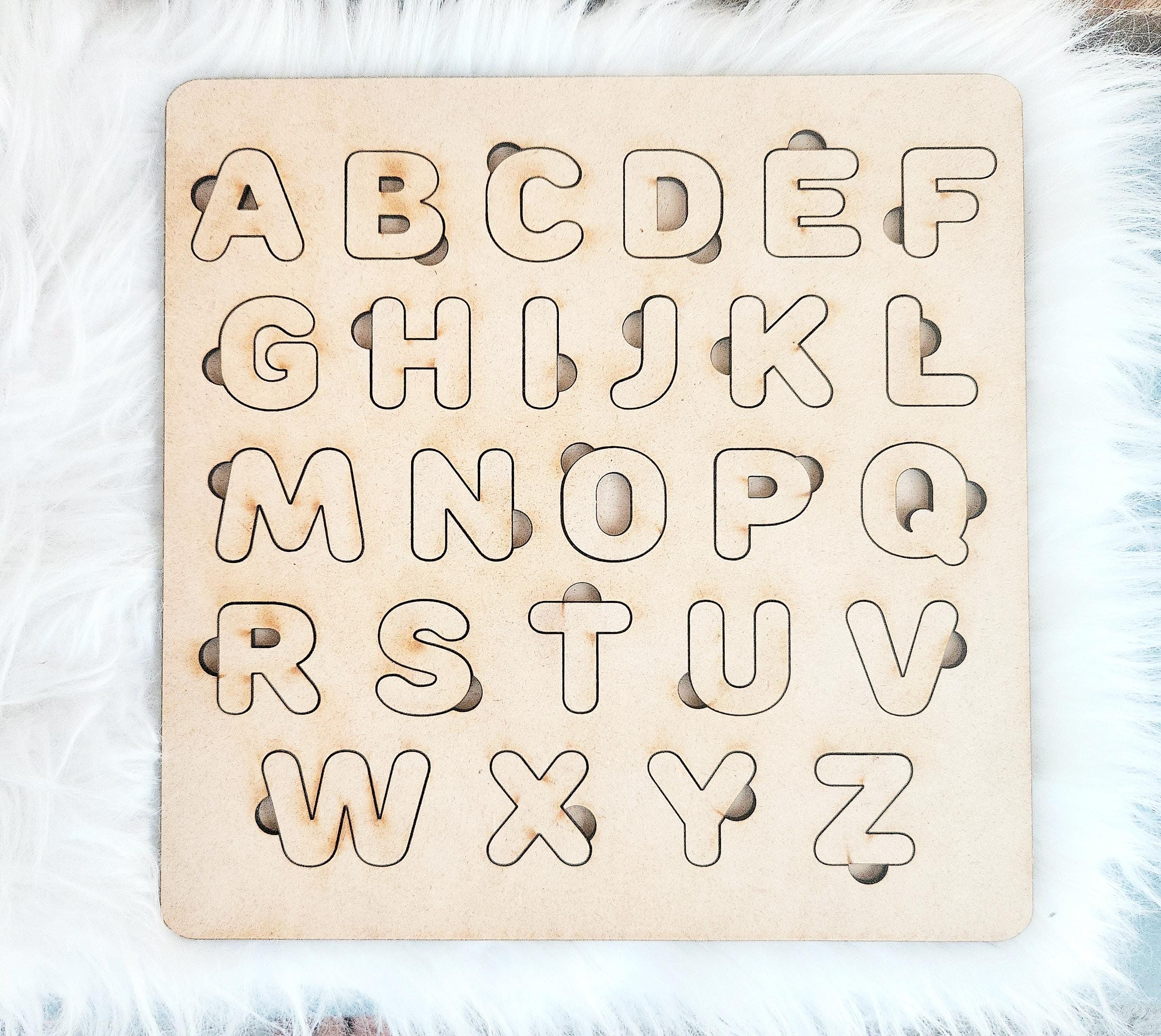 abcabcabc4378 タワー&チェア お問合せ Wooden ABC Alphabet Puzzle: Classroom Learning - Etsy