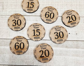 Kids Screen Time Tokens: Chores & Game Rewards