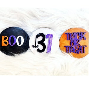 Halloween Tier tray set, diy craft, paint craft, spooky
