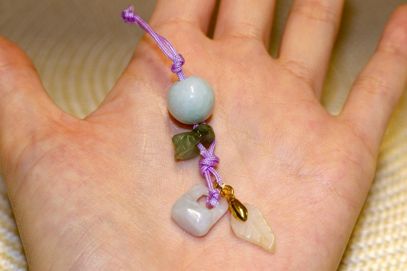 Vintage Mini Ox Basket Leaf Charm Jade Jadeite Handmade Gifts For Her Good Luck Fortune Wealth Prosperity Necklace Jewelry Pendant