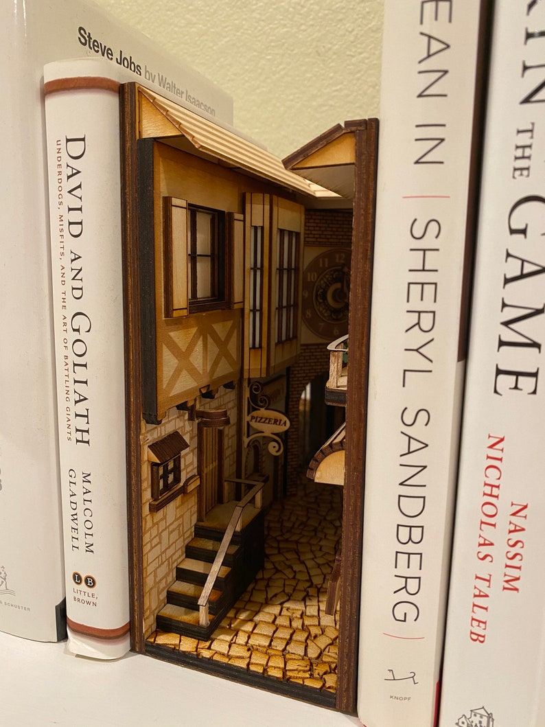 Book Nook Book Shelf Insert Book Shelf Decoration image 4