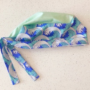 Scrub Cap: Ocean Mint