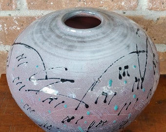 Studio Art Pottery Ceramic Vase by J Perry, Art Pottery, J Perry Pottery