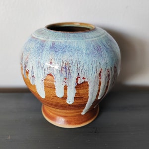 Studio Art Pottery Drip Glaze Vase Original Art Studio Art Pottery Vase