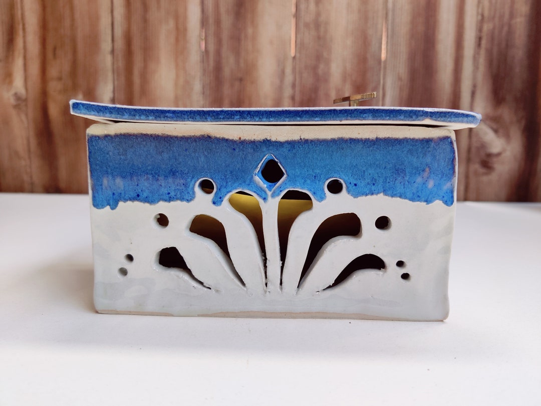 Studio Art Pottery Musical Box by Chris Stender Texas Pottery San