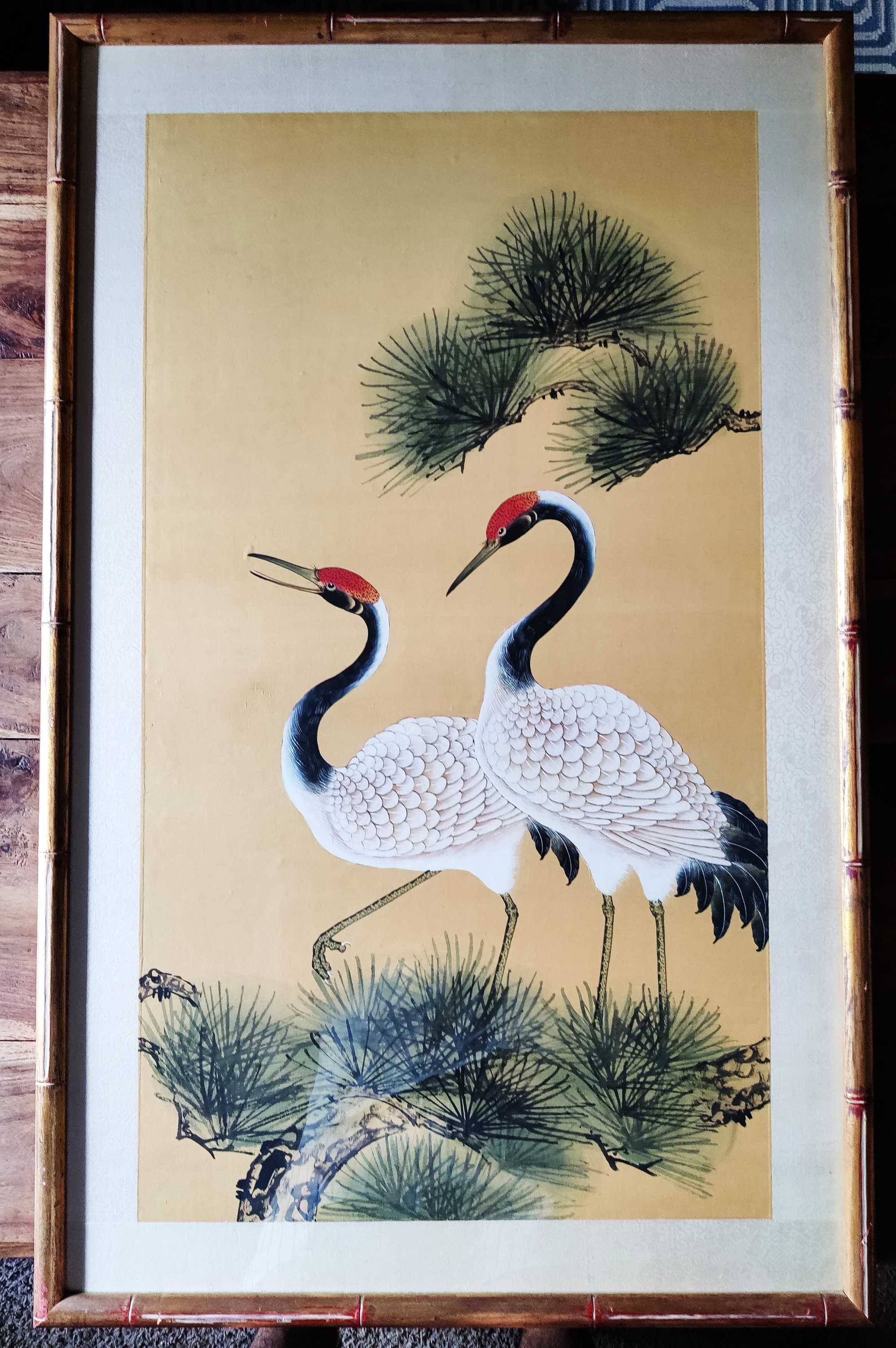 Red Crowned Japanese Art