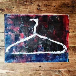 Mid Century Abstract Painting Original Art Abstract Expressionism