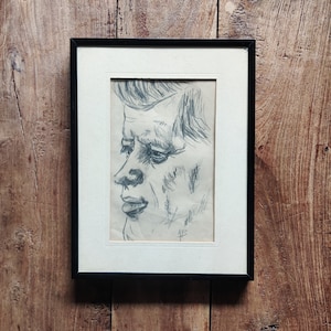 Mid Century John F Kennedy Portrait Original Art John F Kennedy Portrait