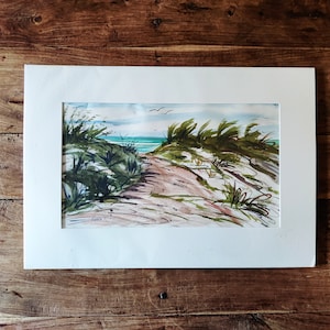Vintage Watercolor Painting by Bowen Seascape Painting Landscape Paintings