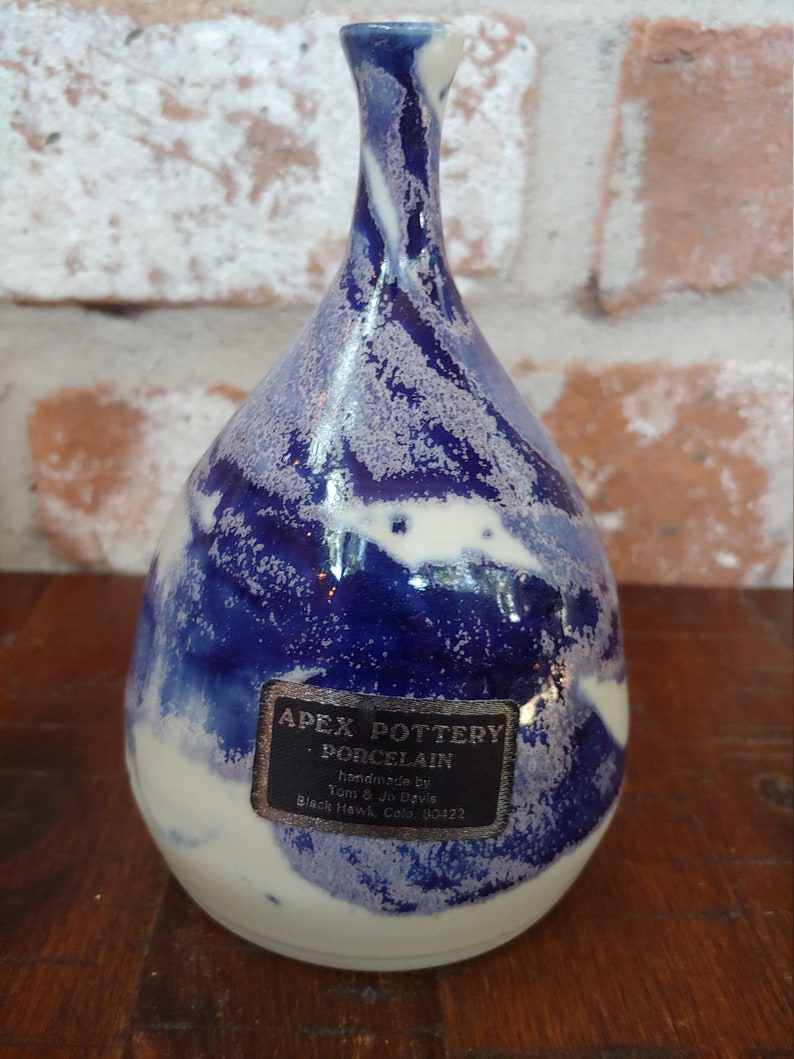 Apex Pottery Ceramic Vase by Tom and Jo Davis Apex Pottery Etsy