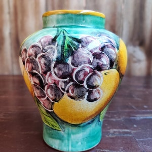 Majolica Santa Rosa Guanajuato Vase Mexican Pottery Majolica Vase