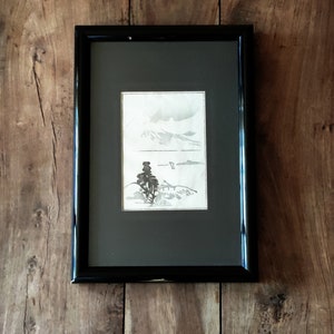 Vintage Japanese Woodblock Print Original Art Japanese Art Mount Fuji Woodblock