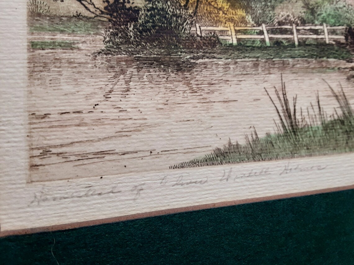 Antique Etching by Fagin Mercier Homestead Art Antique Etsy