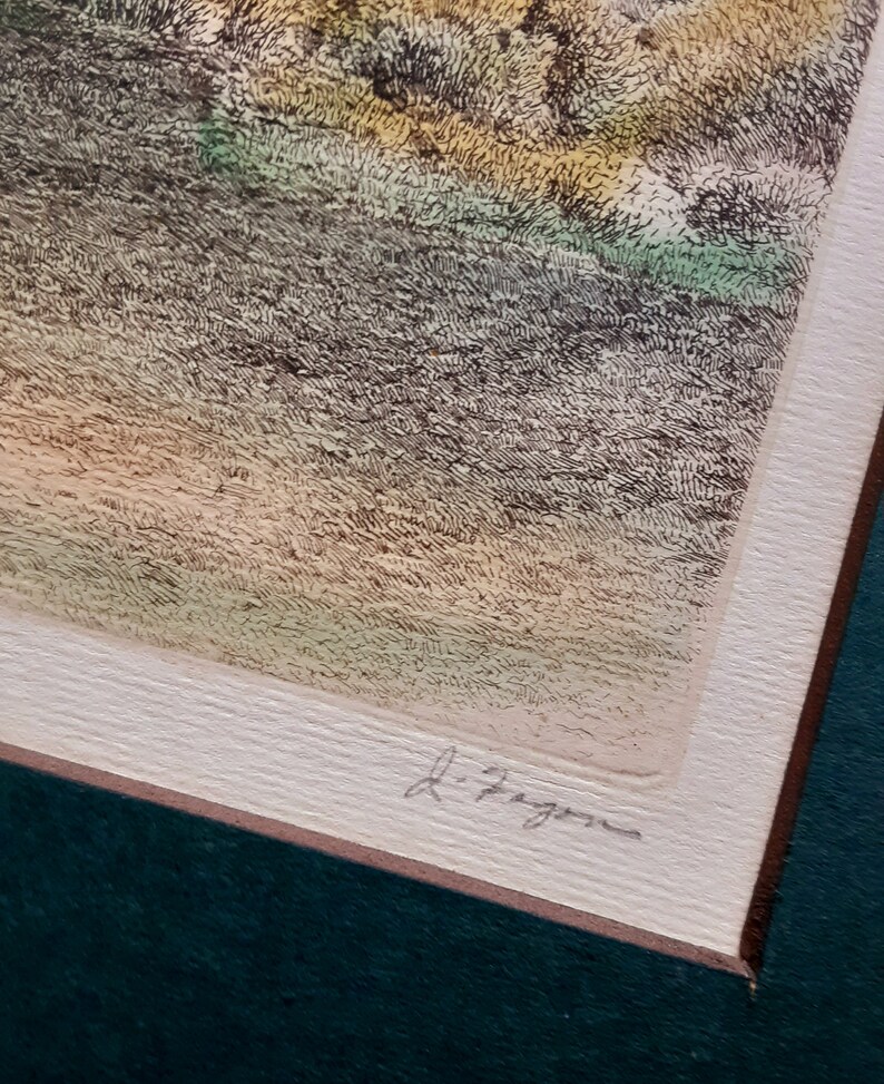 Antique Etching by Fagin Mercier Homestead Art Antique Etsy