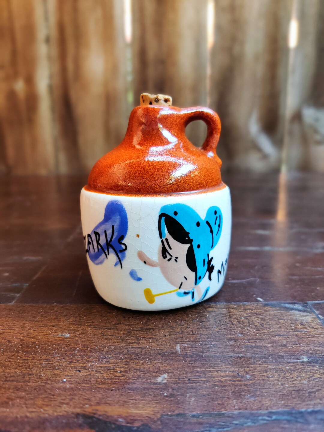Vintage Ozark Hillbilly Pottery Miniature Whiskey Jug Folk Art Etsy