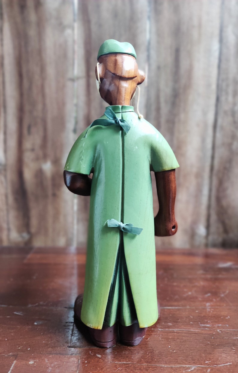 Vintage Romer Italy Wooden Figurine Mid Century Art Italian Etsy