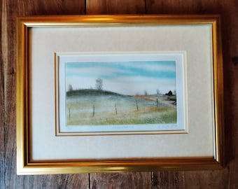 Darrell Duchene Landscape Etching Original Art Canadian Art Darrell Duchene Artist