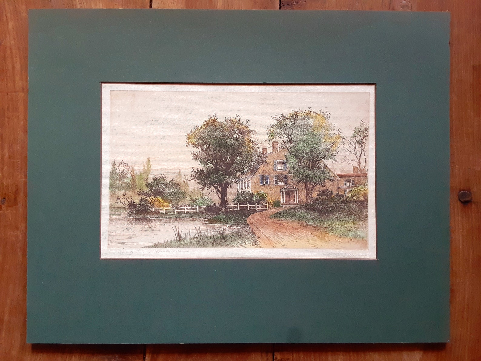Antique Etching by Fagin Mercier Homestead Art Antique Etsy