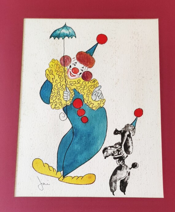 Red Poodle Cartoon Umbrella Red Poodle Cartoon Umbrella