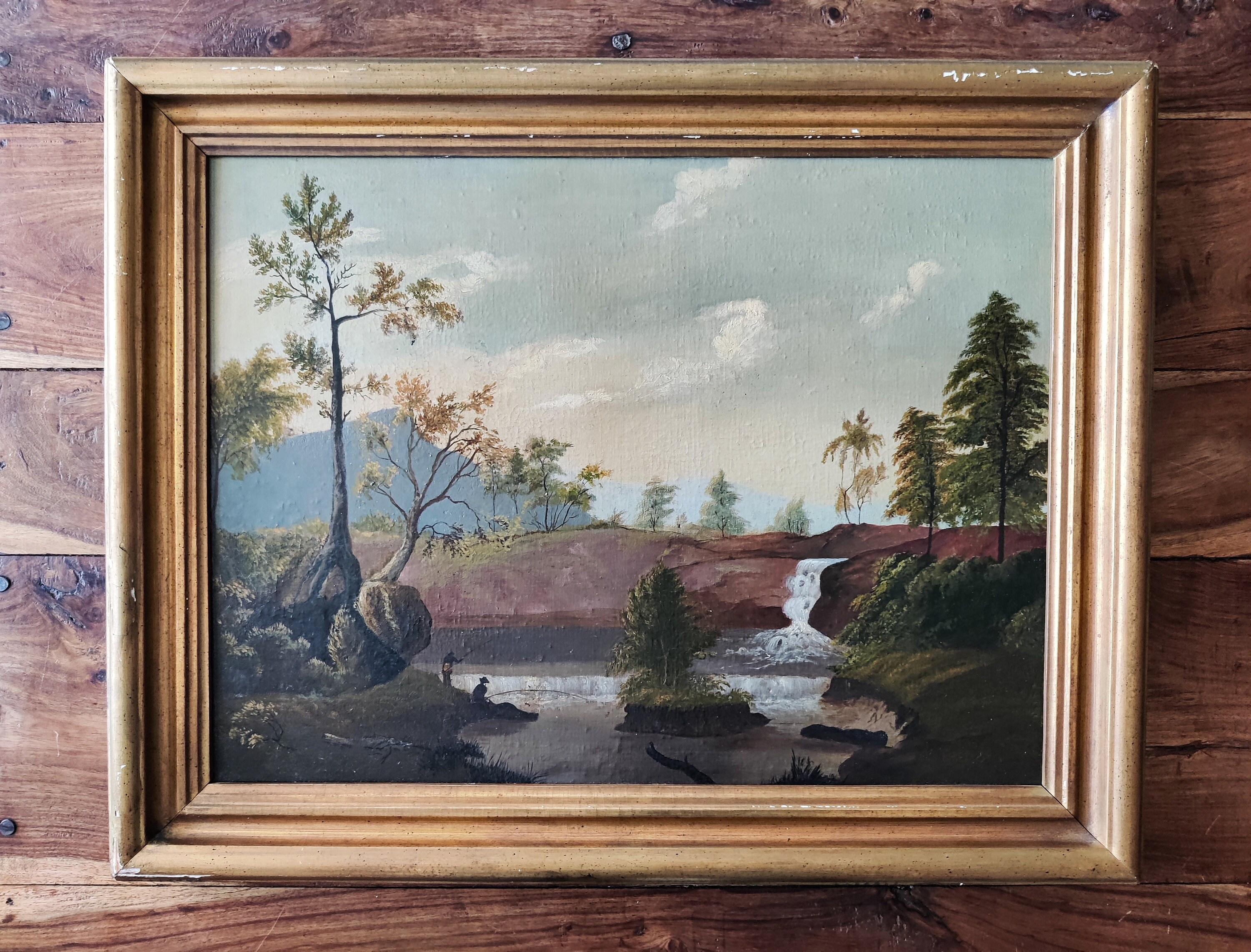 Antique Landscape Painting Original Art Dutch Paintings