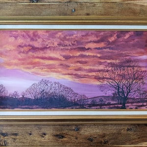 Mid Century Landscape Painting Original Art Vintage Texas Paintings Texas Hill Country Paintings