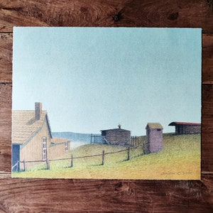 Russell Chatham Signed Lithograph Original Art Russell Chatham Artist