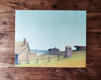 Russell Chatham Signed Lithograph Original Art Russell Chatham Artist