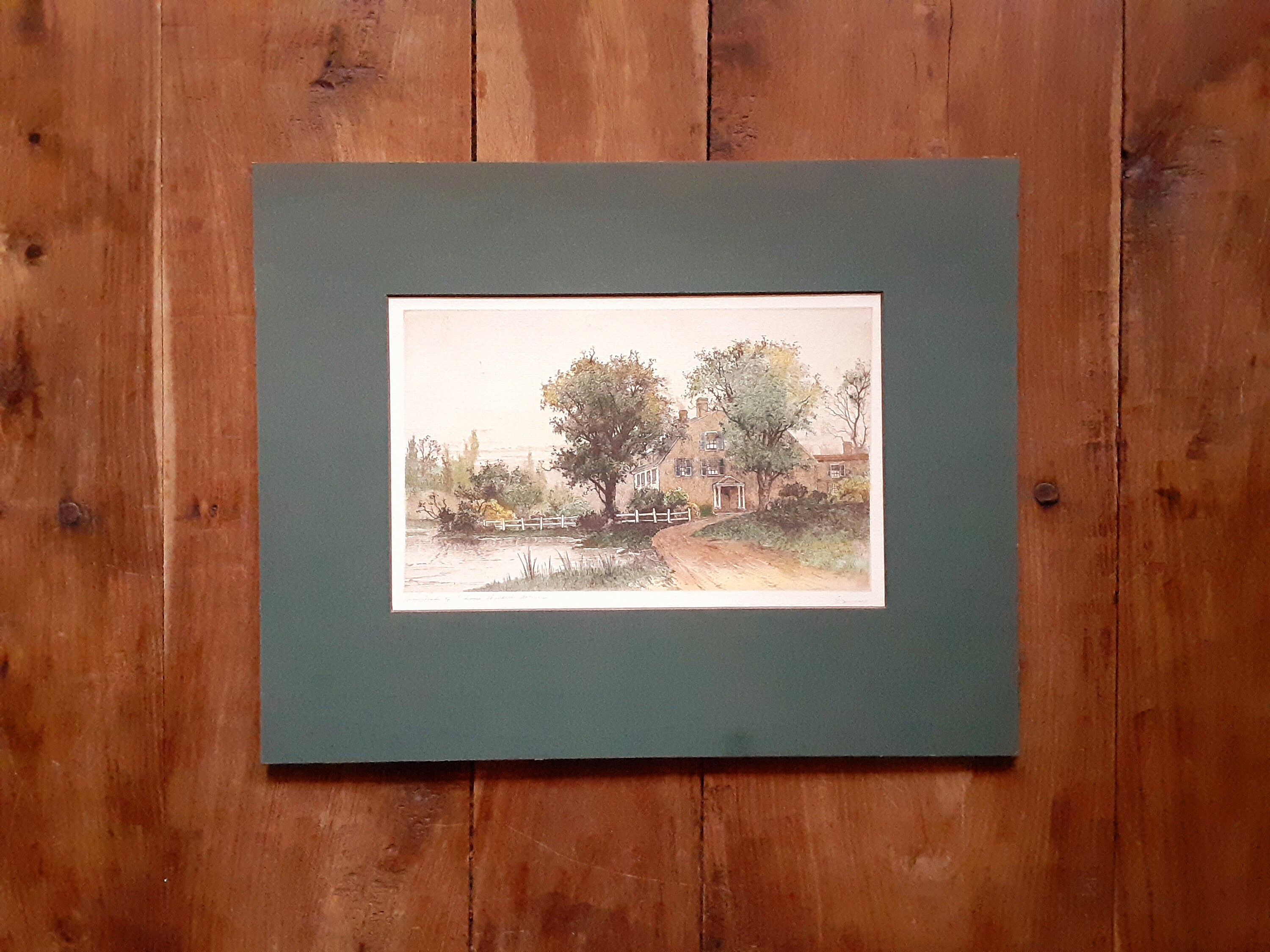 Antique Etching by Fagin Mercier Homestead Art Antique Etsy