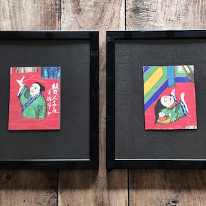 Antieke Japanse olieverfschilderijen Originele kunst Japanse kunst