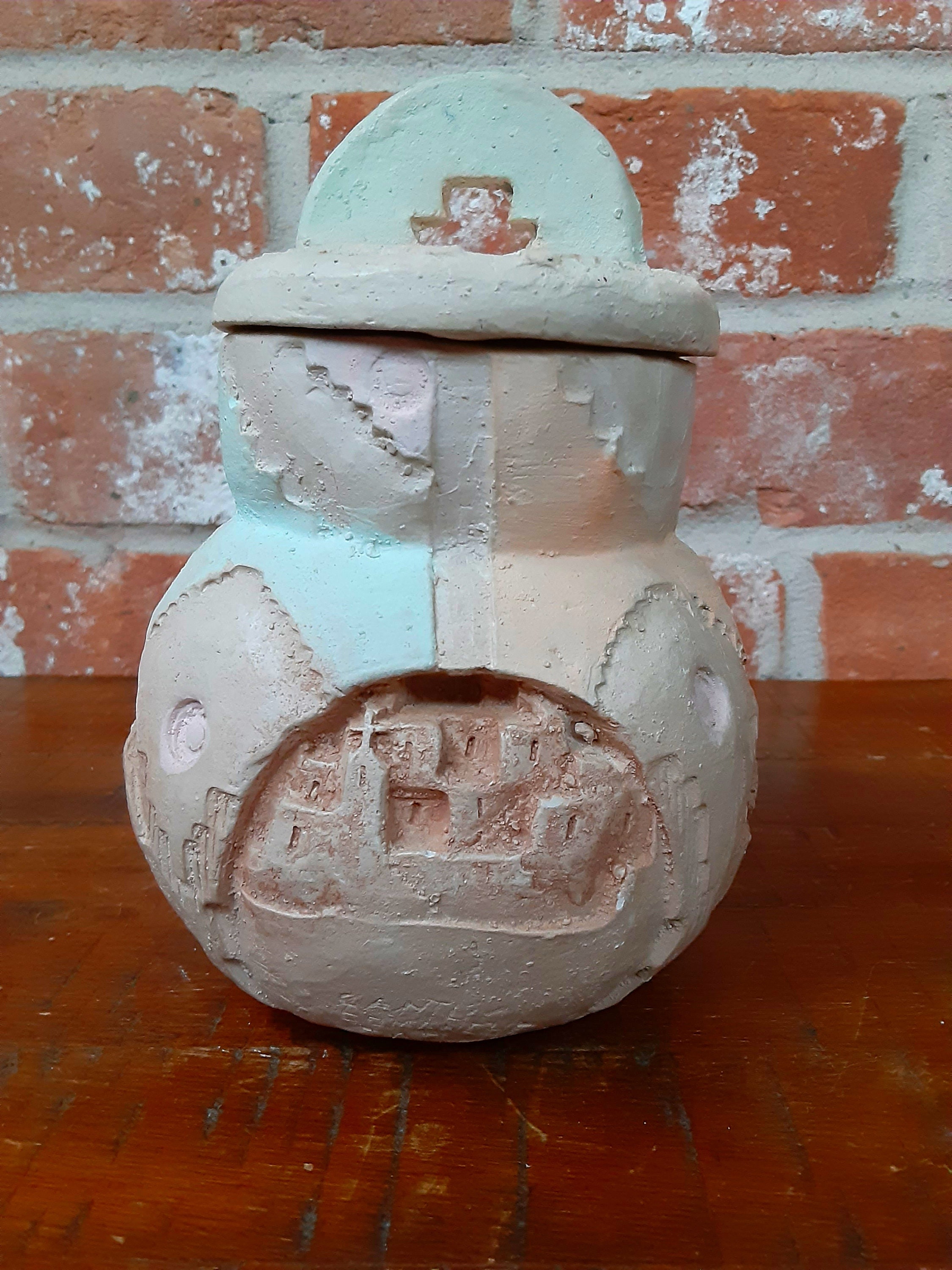 Vintage Comanche Pottery Jar by Martin Cantu Comanche Pottery Etsy Sweden