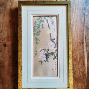 Mid Century Japanese Watercolor Painting Original Art Japanese Paintings Mid Century Art