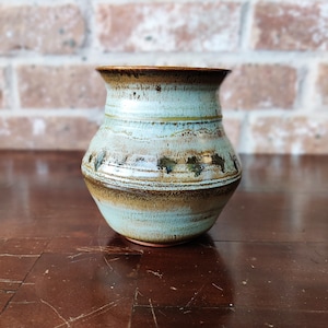 Studio Art Pottery Vase Signed Art Pottery Glazed Ceramic Vase