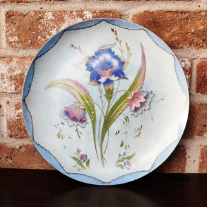 Vintage Fine Art Ceramic Plate Original Art Decorative Plates Floral Art Painted Plates Myrtha Shephard