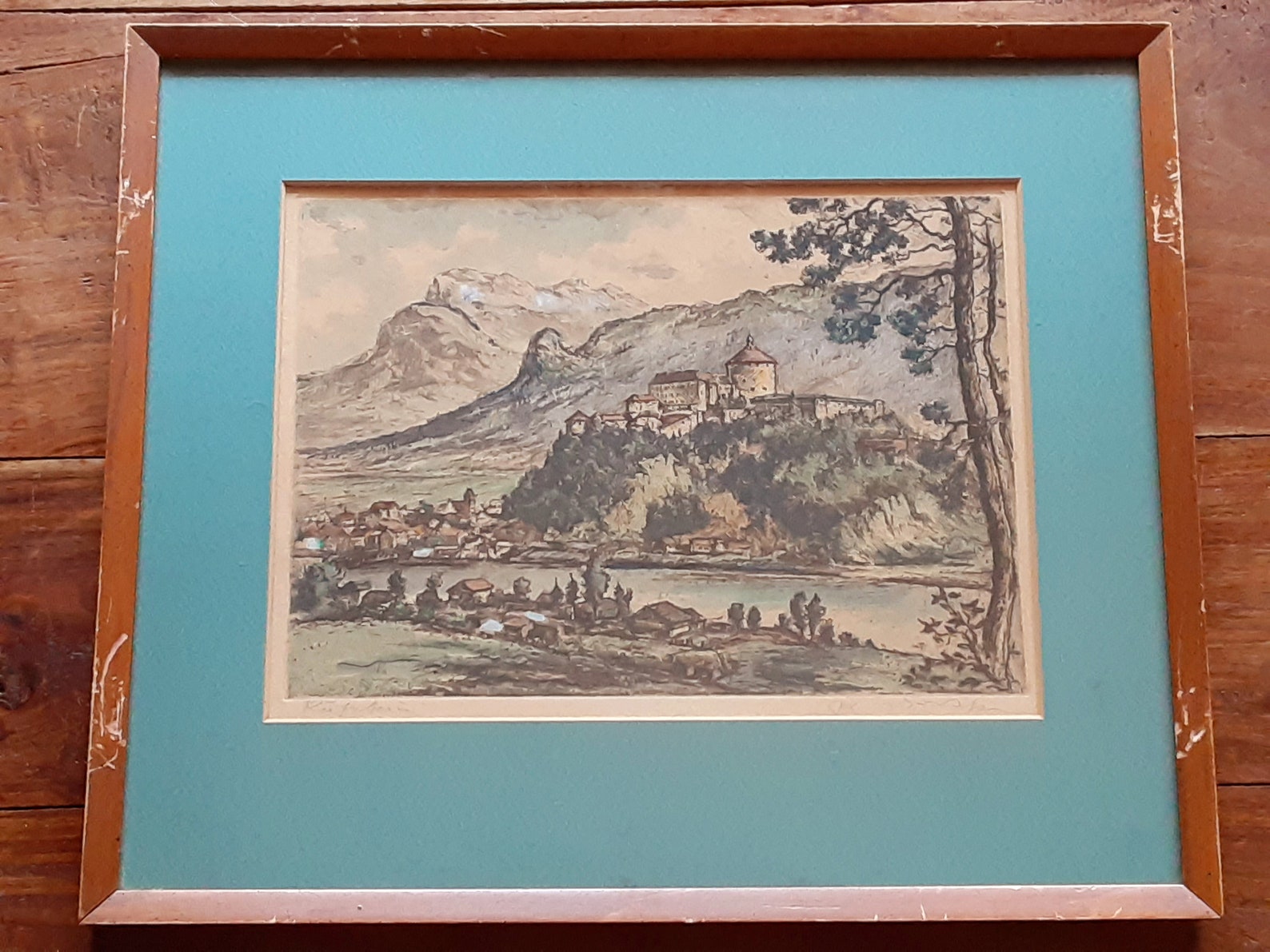 Vintage German Etching Kufstein Germany German Etchings Etsy