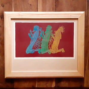 Stephen Doyle Irish Celtic Screenprint Mid Century Art Irish Art Celtic Art Stephen Doyle Artist