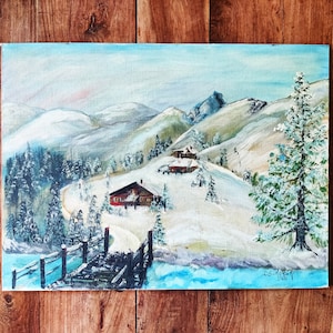 Dominicla Sikorski Oil Painting Original Art Mid Century Art Folk Art Paintings Sikorski Artist