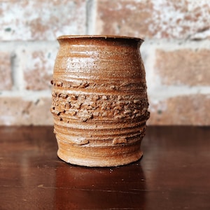 Mid Century Art Pottery Vase Vintage Pottery Brutalist Art
