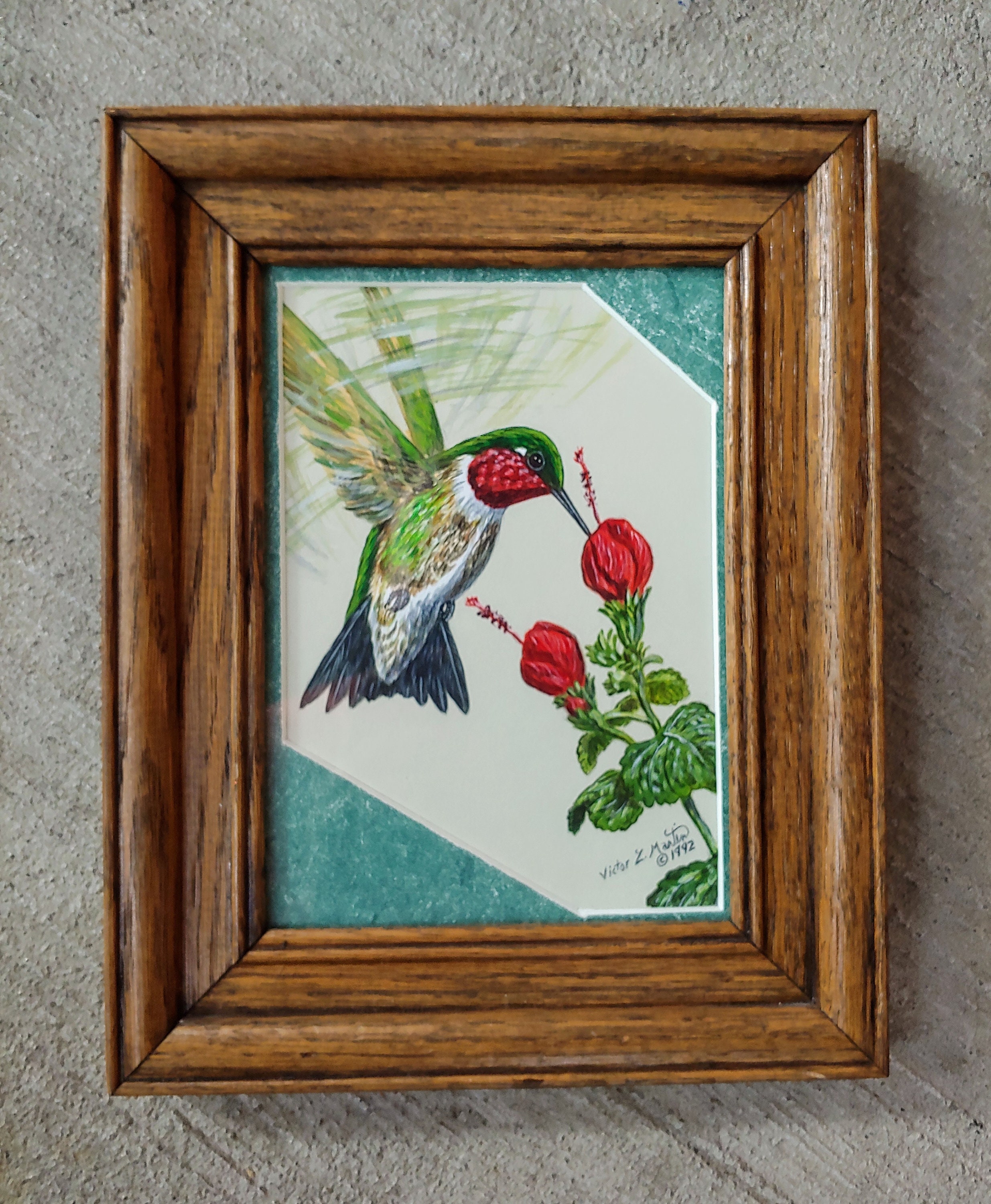 オーダーの品 自作絵画 猫とうさぎの肖像画 （私の誕生日