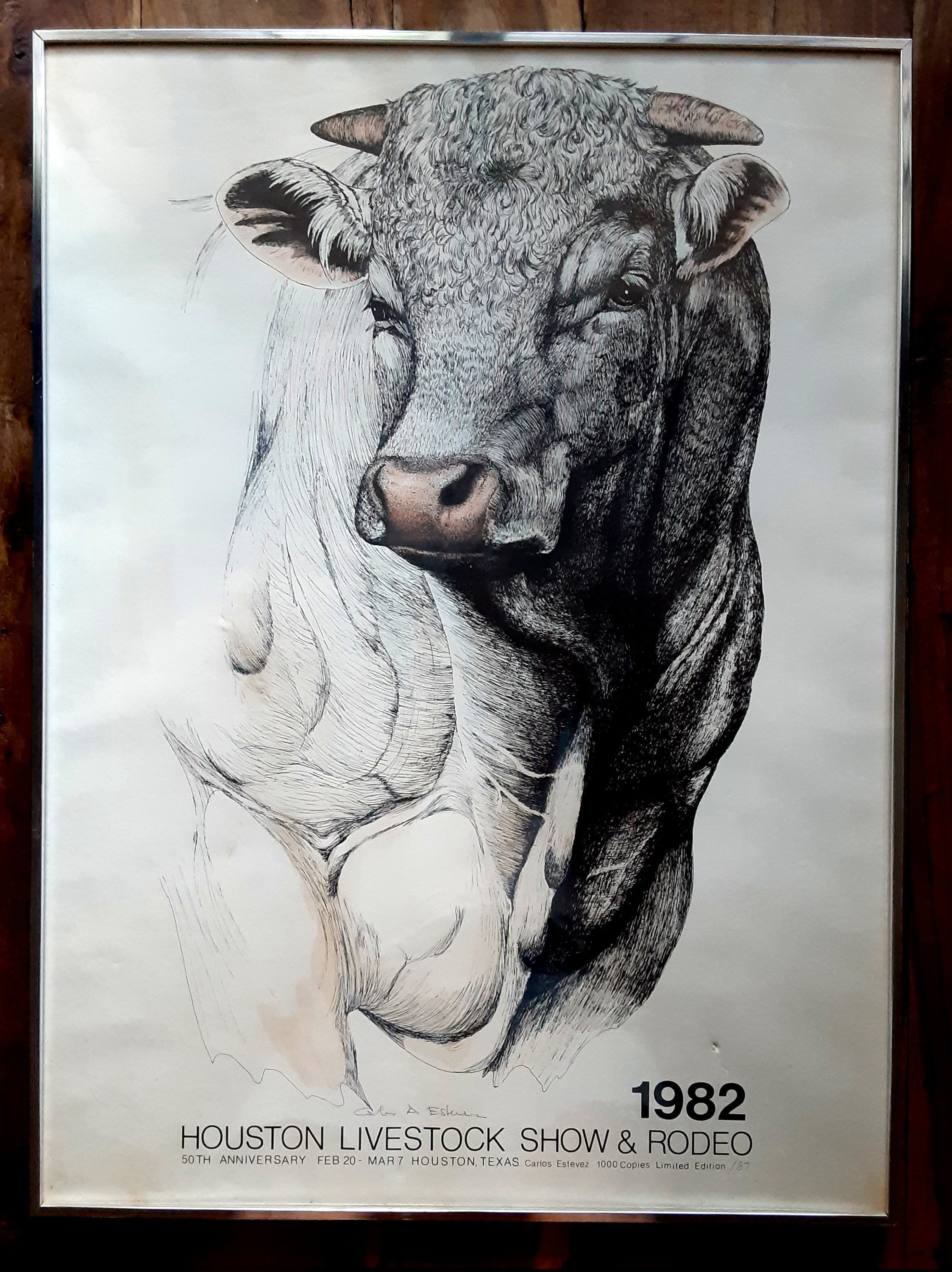 Houston Rodeo Print Houston Livestock Show And Rodeo Drawings