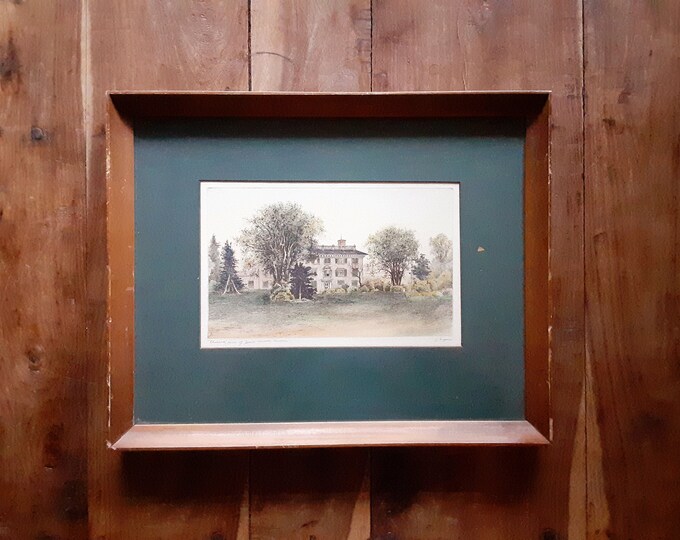 Antique Etching by Fagin Mercier Homestead Art Antique Etchings Fagin