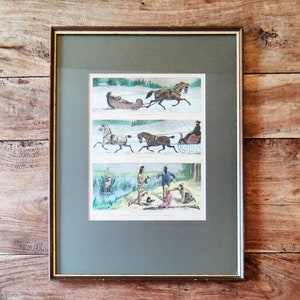 Antique Hand Colored Engravings Sketches in British North America