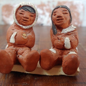 Eija Seras Inuit Figurines, Inuit Art, Eija Seras Artist