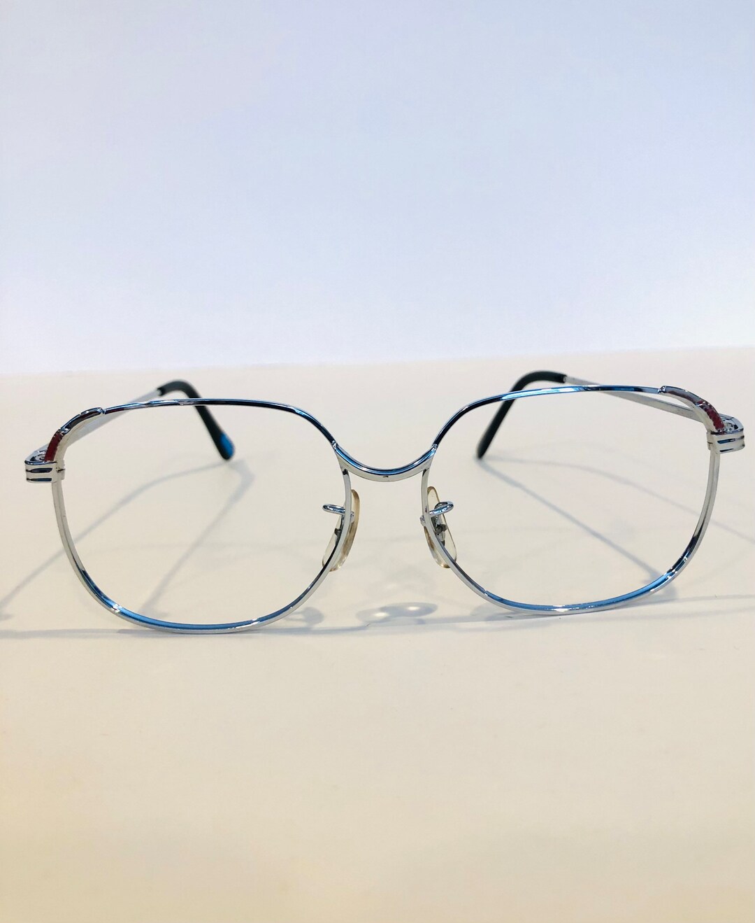 Silver Eyeglass Frames. Made in Korea. New Vintage. NOS Etsy