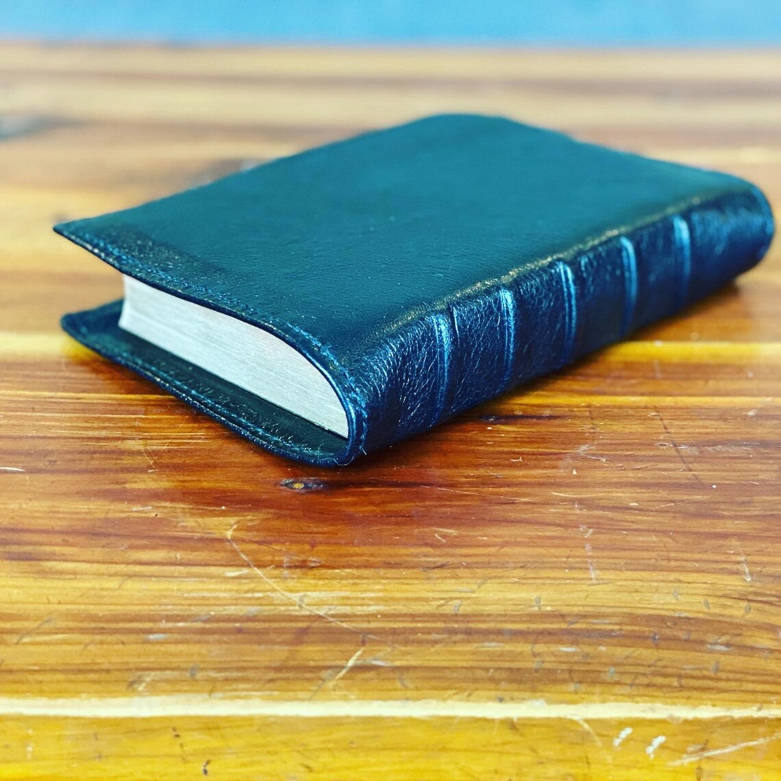 KJV Large Print Compact Bible Goatskin Leather Etsy