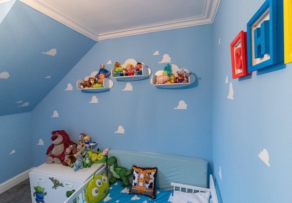 Toy Story Cloud Stencil Wall Art Stencil Cloud Pattern For Kid S Rooms Play Rooms And Bedrooms Includes Two Stencils In One