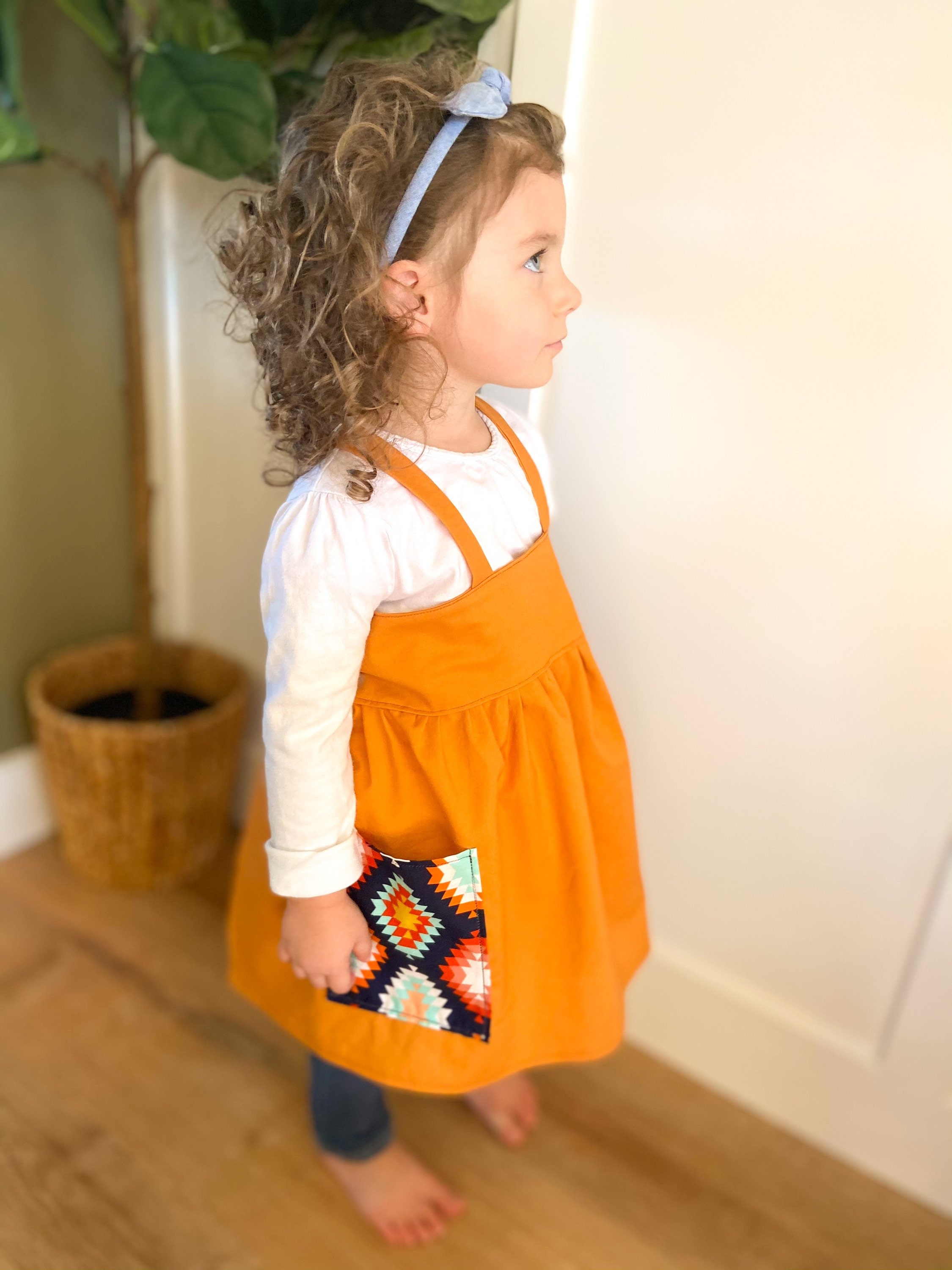 Baby Doll Dress/ Apron/ Pinafore dress up or photo outfit Etsy