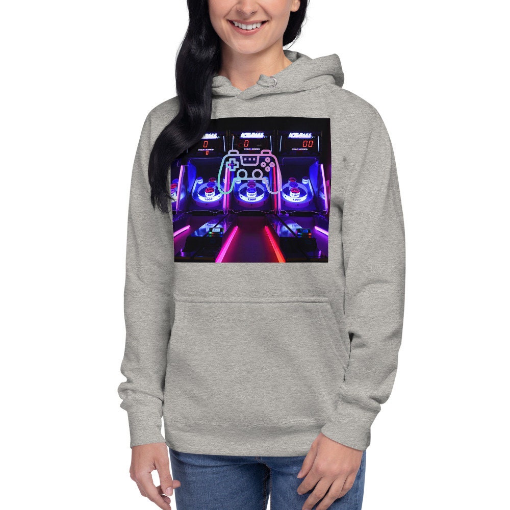 Vintage Arcade Gamer Unisex Hoodie Sweatshirt Etsy