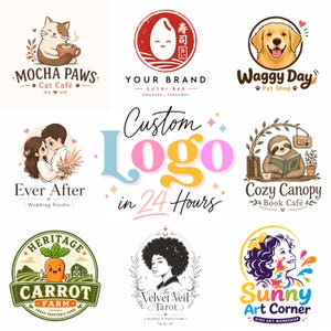 Custom Logo Design, Logo Design Custom For Business, Business Logo Design, Logo, Photography Logo, Commercial Use Logo Design Package